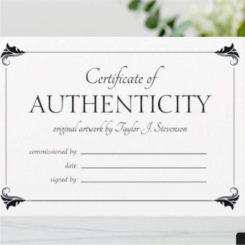Certificate of Authenticity (COA)for bag or wallet
